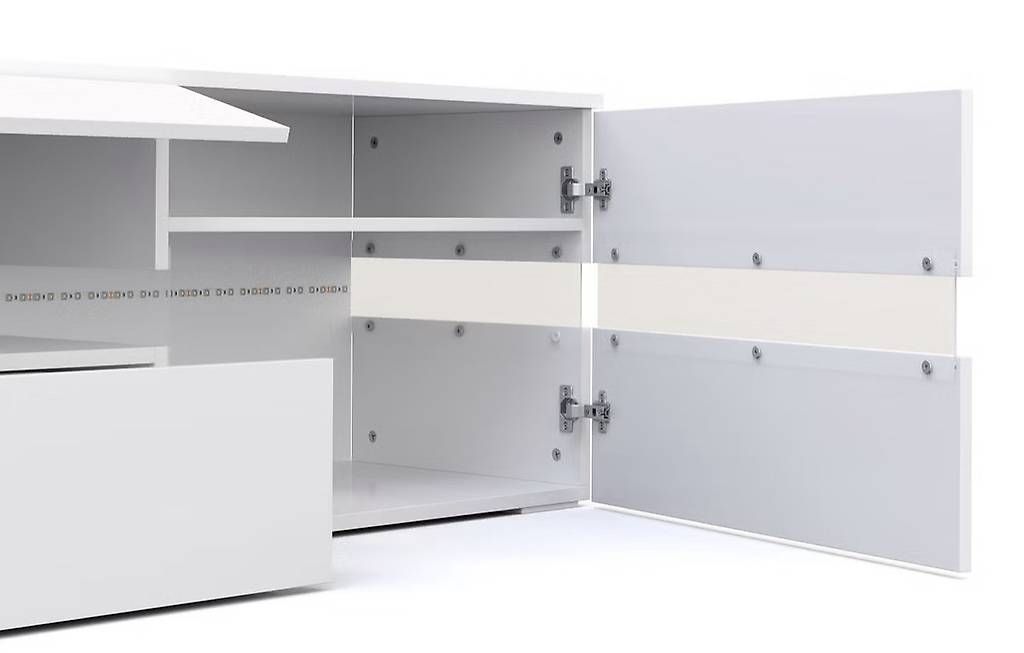 Gonser Mobili TV: Meuble TV blanc moderne, bon état – Usato da Boudry venduto da dam_88y6 2