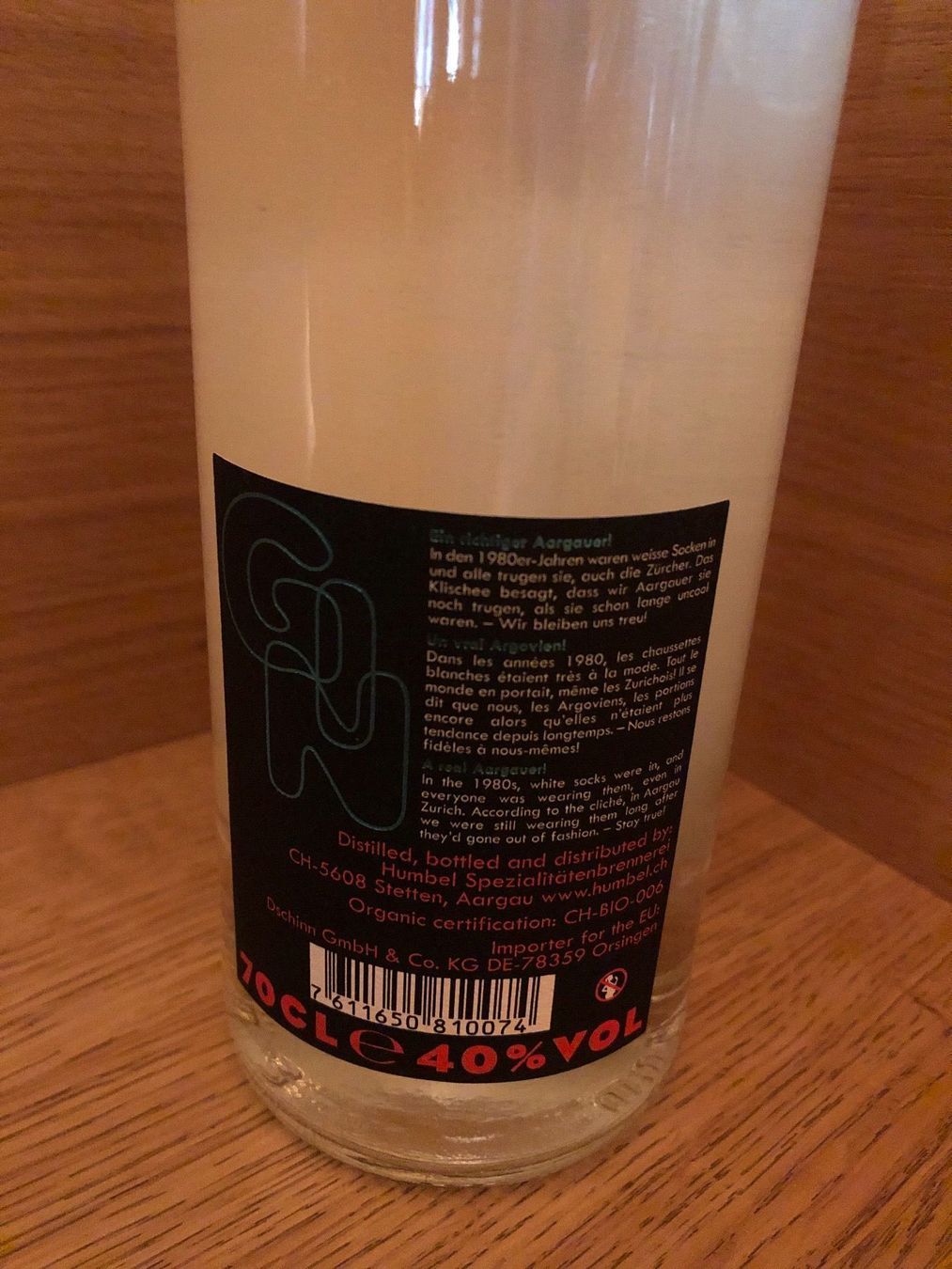 Spirituosen: White Socks Gin,Humbel, CH, Stetten,70cl – Neu und originalverpackt aus Wald ZH von mlnt 5