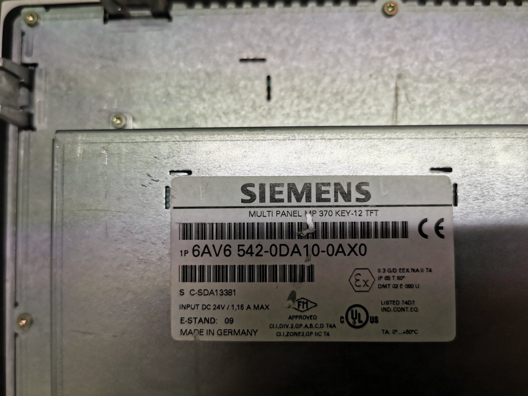Siemens Sistema di controllo: Simatic Multi PanelSiemens Panel – Usato da Niederlenz venduto da Chevy_V8 3