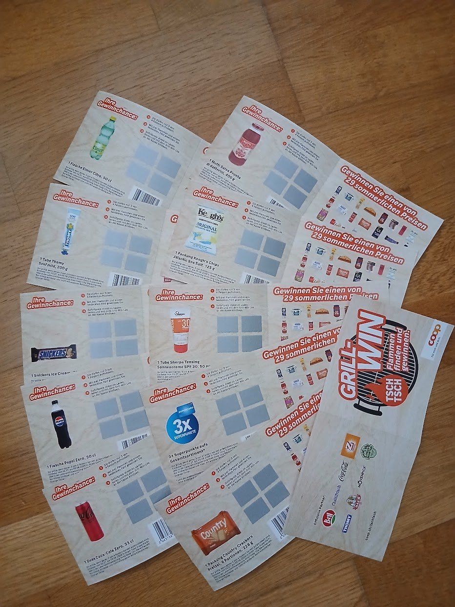 Buoni: 11 Stk. Grill Win Coop – Usato da Dübendorf venduto da Fip05