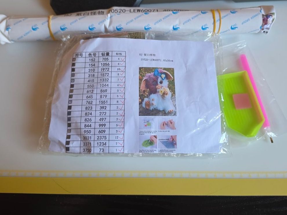 Kit bricolage: DIAMOND PAINTING GREMLINS – Nuovo e nell'imballaggio originale da Dintikon venduto da bonita099