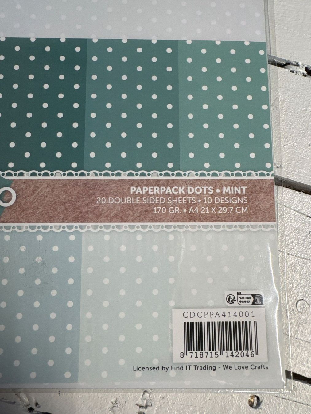 Carta: Paperpack Dots - Mint / P – Nuovo e nell'imballaggio originale da Neukirch (Egnach) venduto da muolen 1