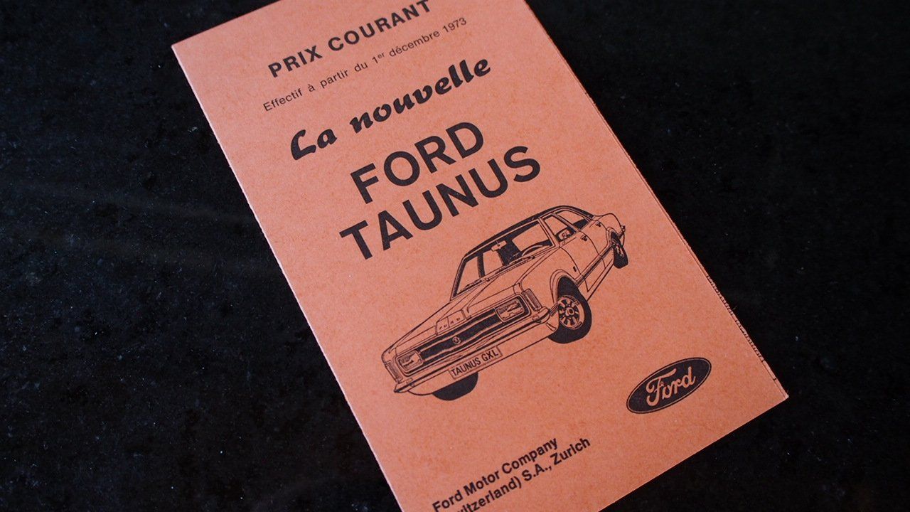 Ford Documenti: Ford Taunus Preisliste 1.12.1973 – Usato da Zofingen venduto da sosalinos01