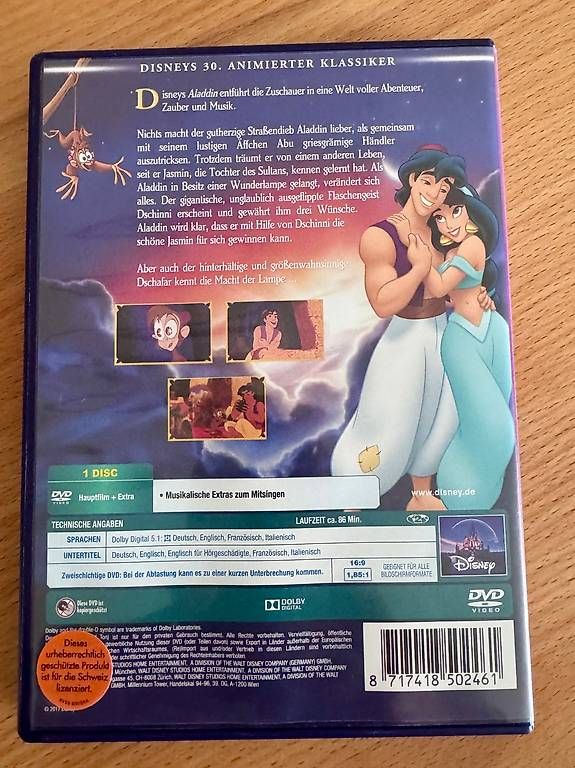 Tous les DVDs: DVD - Aladdin – D'occasion à Gersau par walin_6442 2