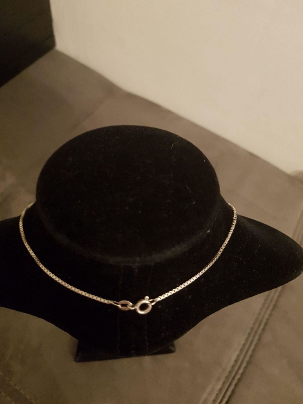 Catenine: Schöne robuste Venezianer Kette echtes Silber 40,5cm – Usato da Basel venduto da ivoli 1