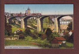 LAUSANNE - Pont de Montbenon (Chauderon) - 1920