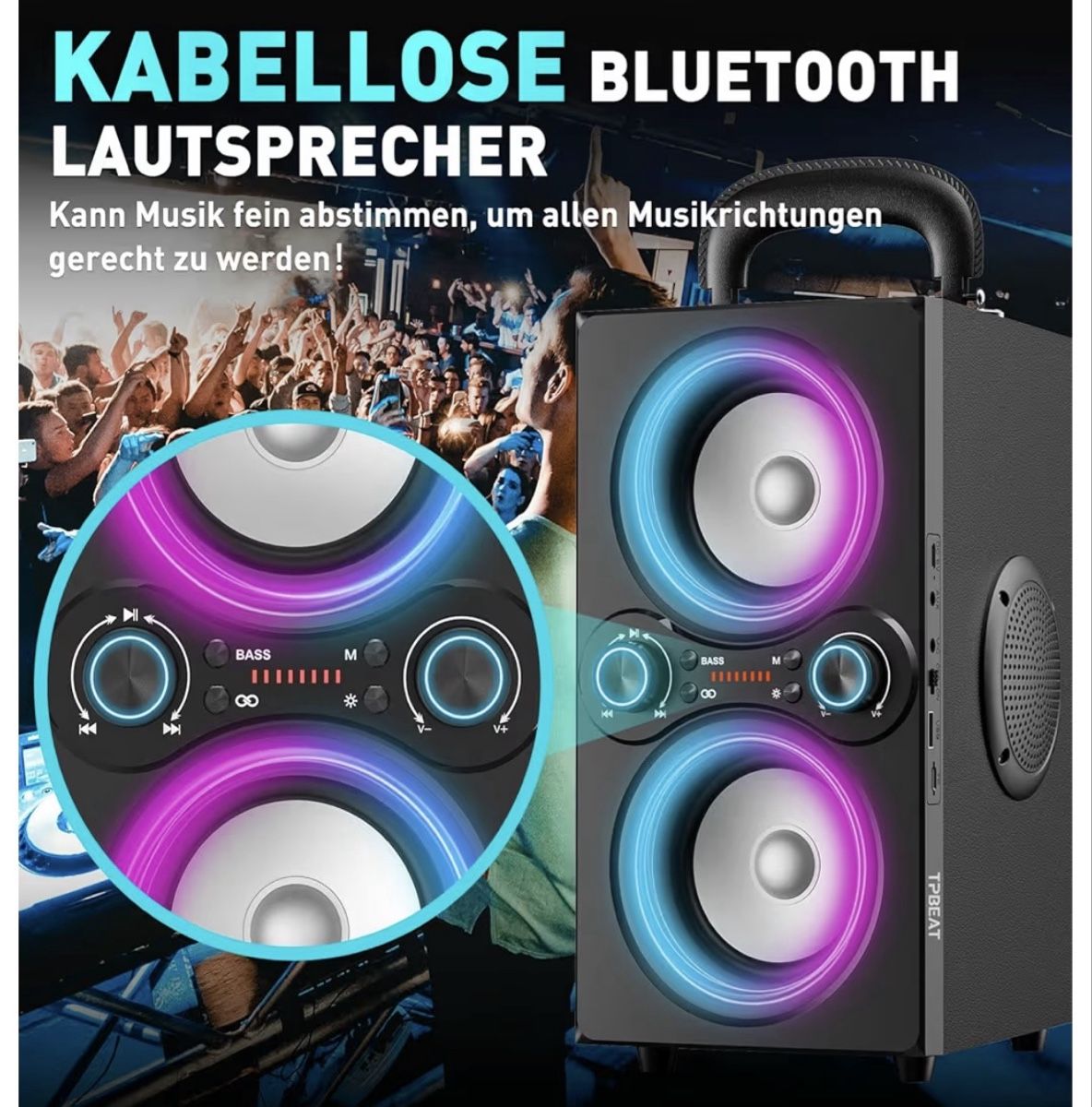 Casse acustiche: TPBEAT Bluetooth Musikbox – Neu & origin – Nuovo e nell'imballaggio originale da Möhlin venduto da pin_wm9j