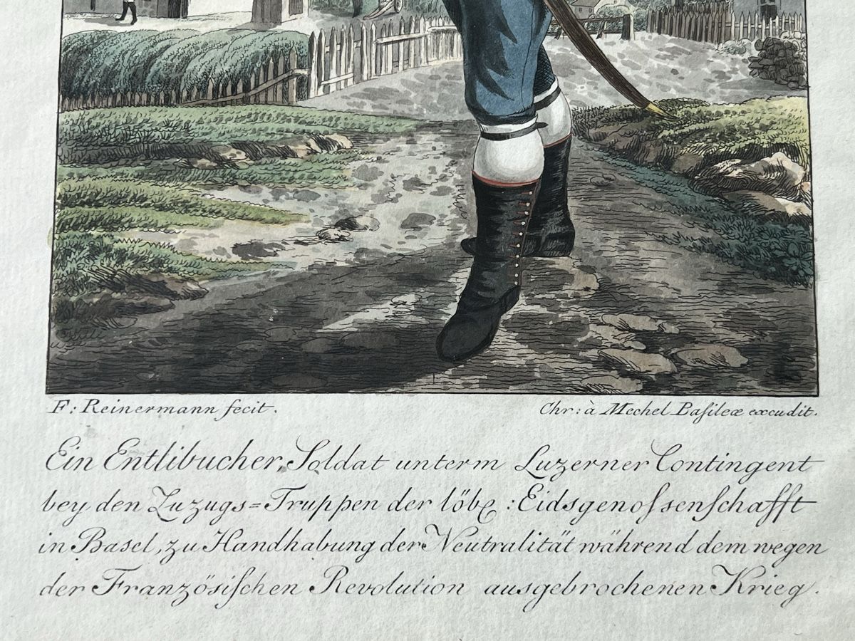 Stiche: Entlebucher Soldat Kupferstich Luzerner Kontingent – Gebraucht aus Adliswil von buch_und_kunst 4