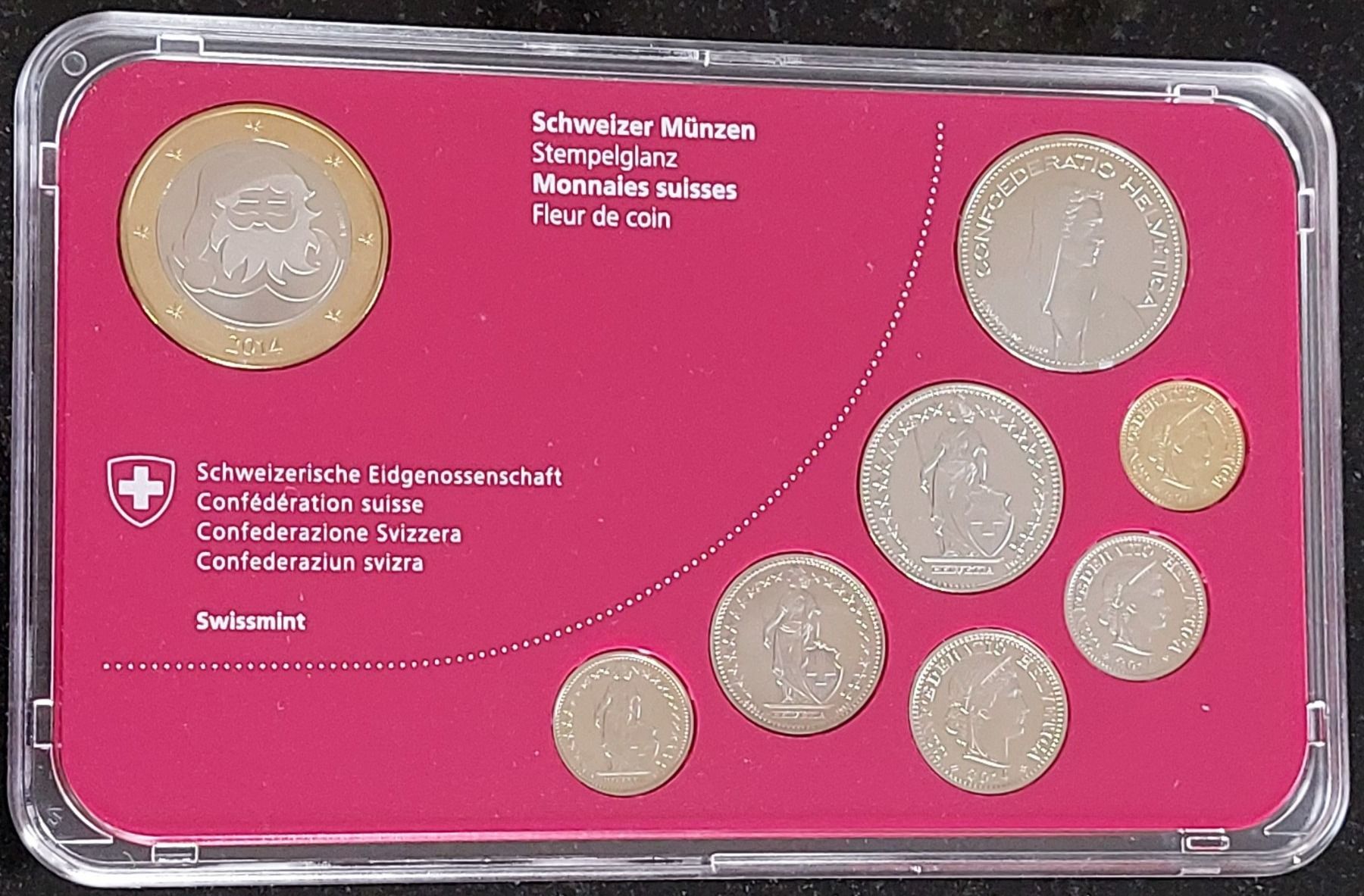 Tutti le monete: CH - Münzsatz 2014 stgl Weihnachten – Nuovo (secondo la descrizione) da Arch venduto da moneyswiss 3