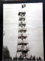 Bachtel Turm 1893 Fotodruck, schwarz/weiss