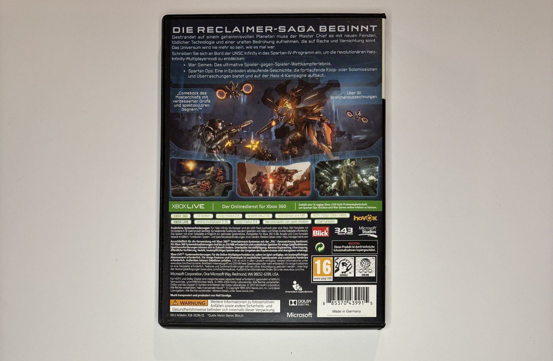 Giochi: XBOX 360 - Halo 4 – Usato da Allschwil venduto da Bullach 2