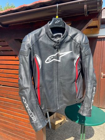 Veste moto en cuir Alpinestars