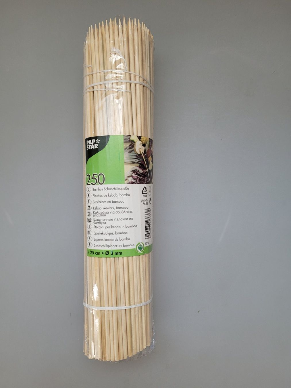 Set di posate: Schaschlikspiesse Bambus Inhalt 250 Stk – Nuovo e nell'imballaggio originale da Oberuzwil venduto da aseinkaufswelt