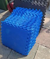 Boden Schutzmatten Puzzlematten blau 40 Stk. guter Zustand