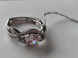 Bague Argent 925 avec des zircons cubiques