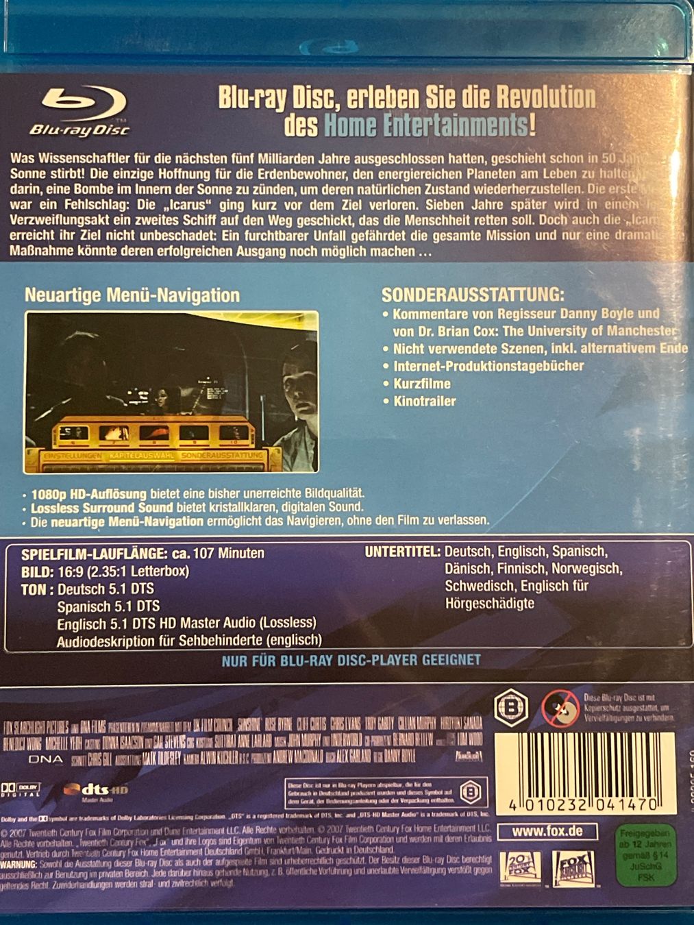Tutti i DVDs: Sunshine  (2007)    Selten ! – Nuovo (secondo la descrizione) da Waldenburg venduto da Gonzo8 1