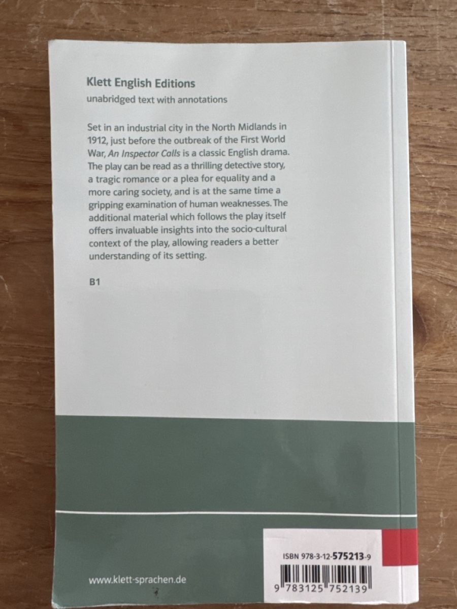 Libri: An Inspector Calls J.B. Priestley – Usato da Zürich venduto da Rymira 1