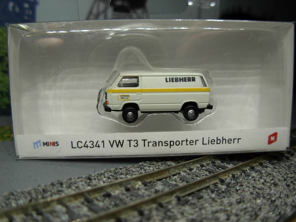 Modelleisenbahnen: N: VW Bus "Liebherr" Minis – Neu (gemäss Beschreibung) aus Oberrieden von Hobbyschiff