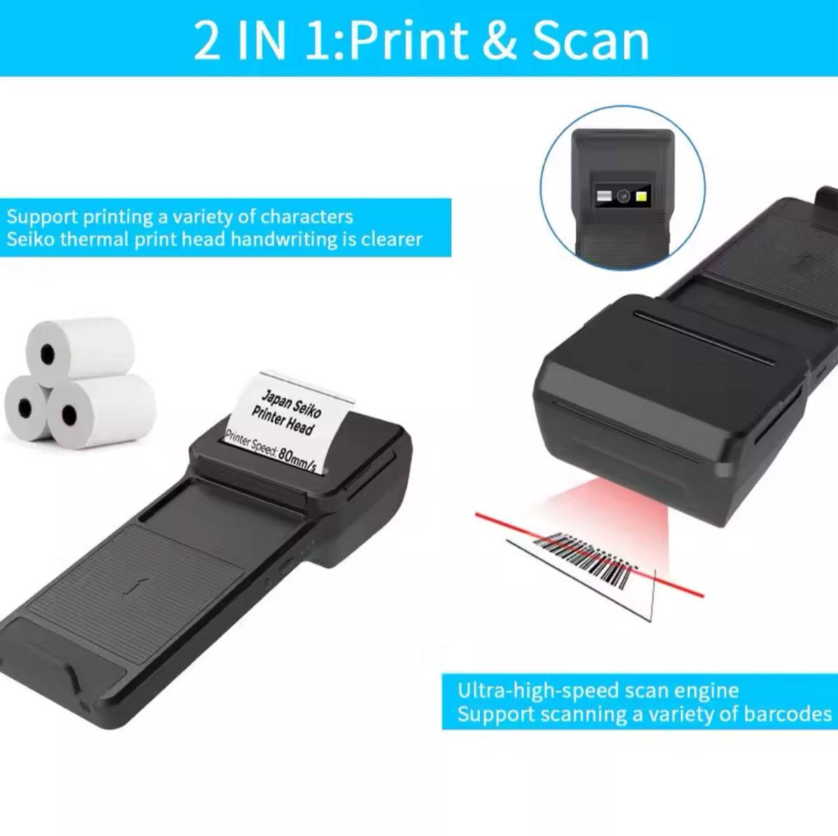 Stampanti: Handy Backclip Thermodrucker & 2D Scanner – Nuovo (secondo la descrizione) da Thun venduto da tulu_1995 1