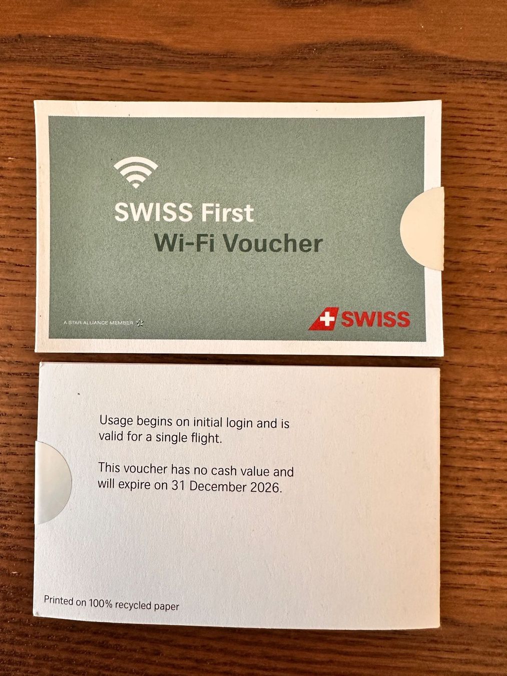 Buoni: Swiss First Wi-Fi Voucher – Nuovo e nell'imballaggio originale da Zürich venduto da Imfi