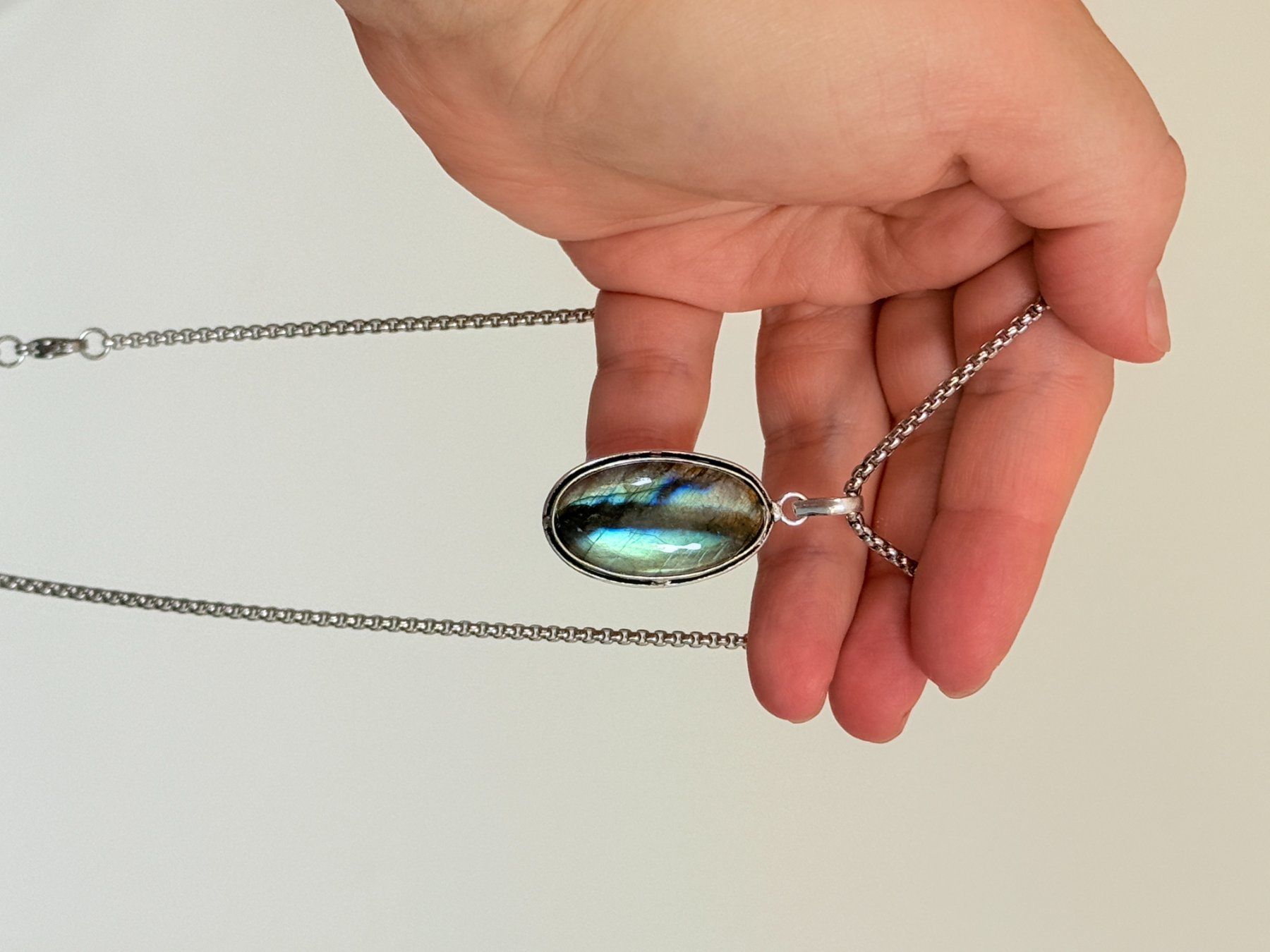 Catenine: Collier avec Labradorite – Nuovo e nell'imballaggio originale da Genève venduto da AWWA 7