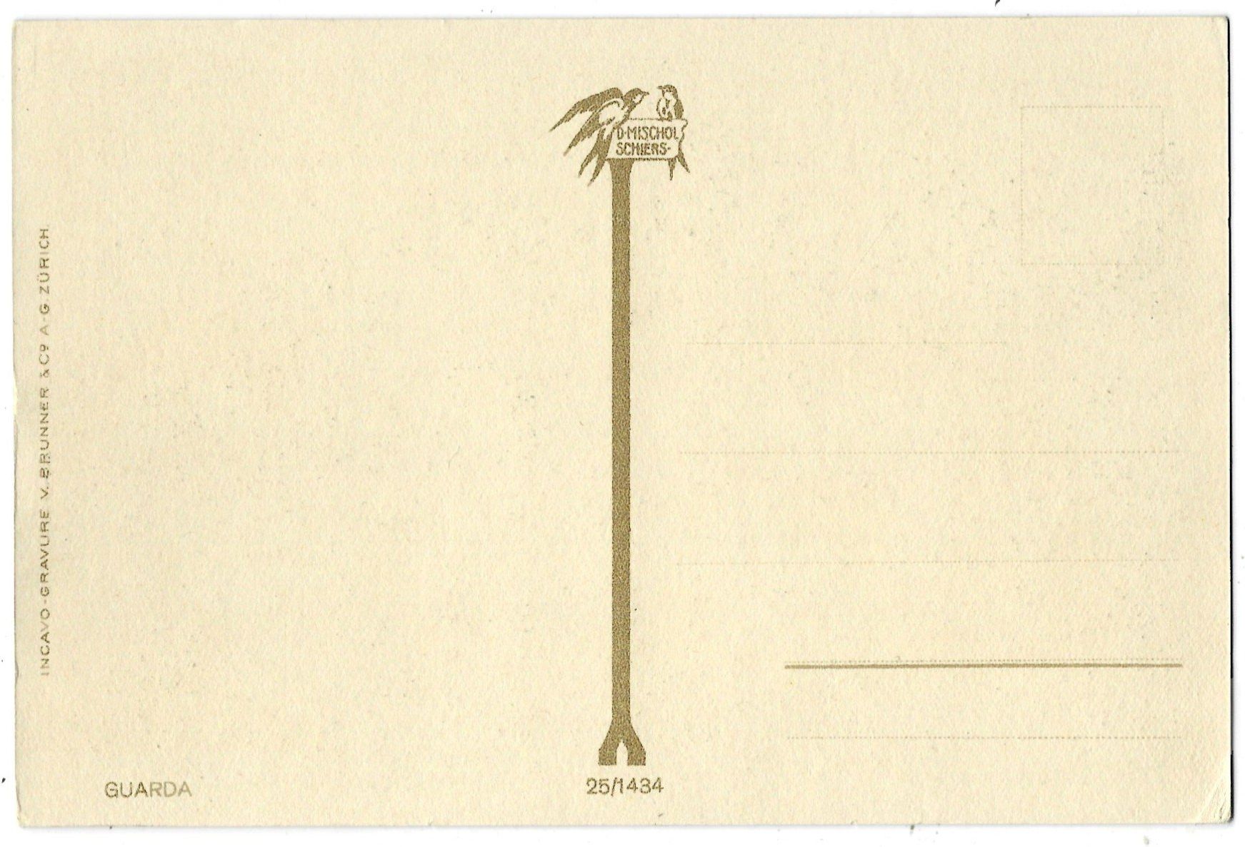 Cartoline postali: GUARDA – Usato da Bütschwil venduto da Jackson1A 1