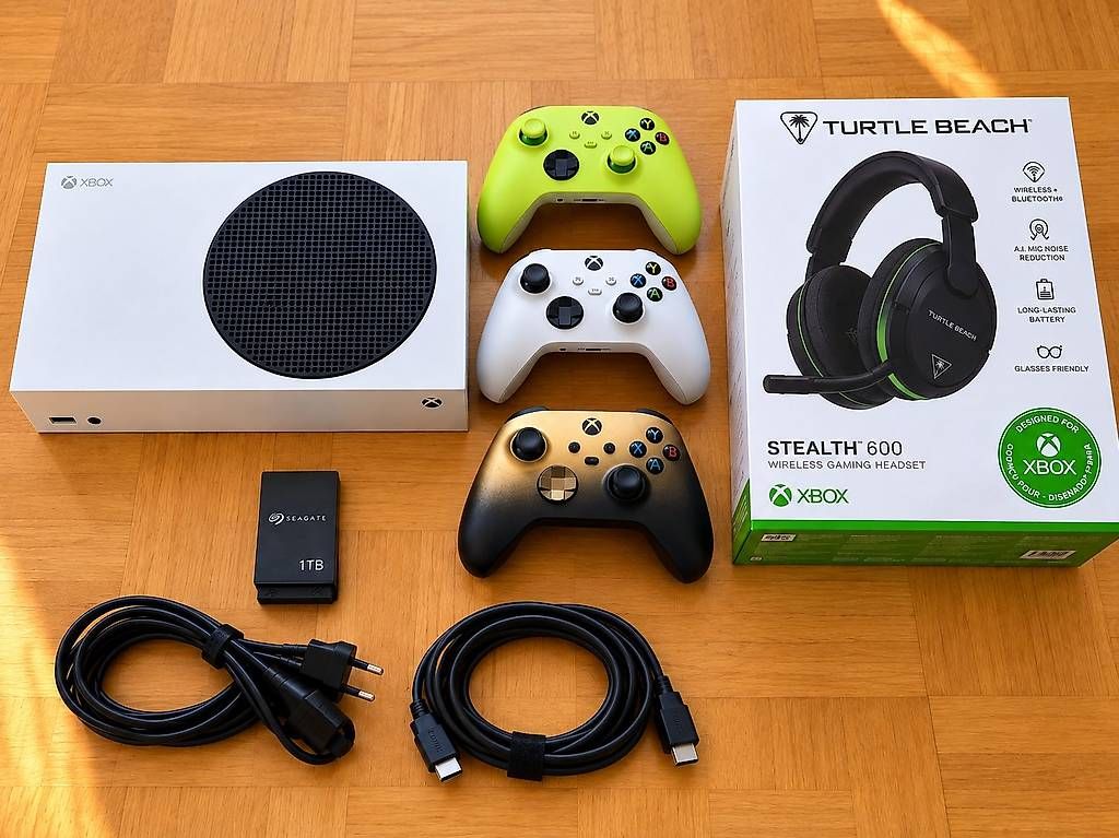 Console: Xbox Series S + 1TB + 3 Controller + Turtle Beach Headset – Usato da Landschlacht venduto da tob_ljw2