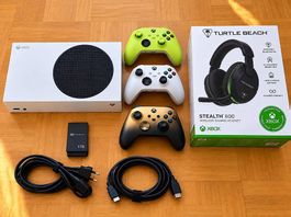 Xbox Series S + 1TB + 3 Controller + Turtle Beach Headset
