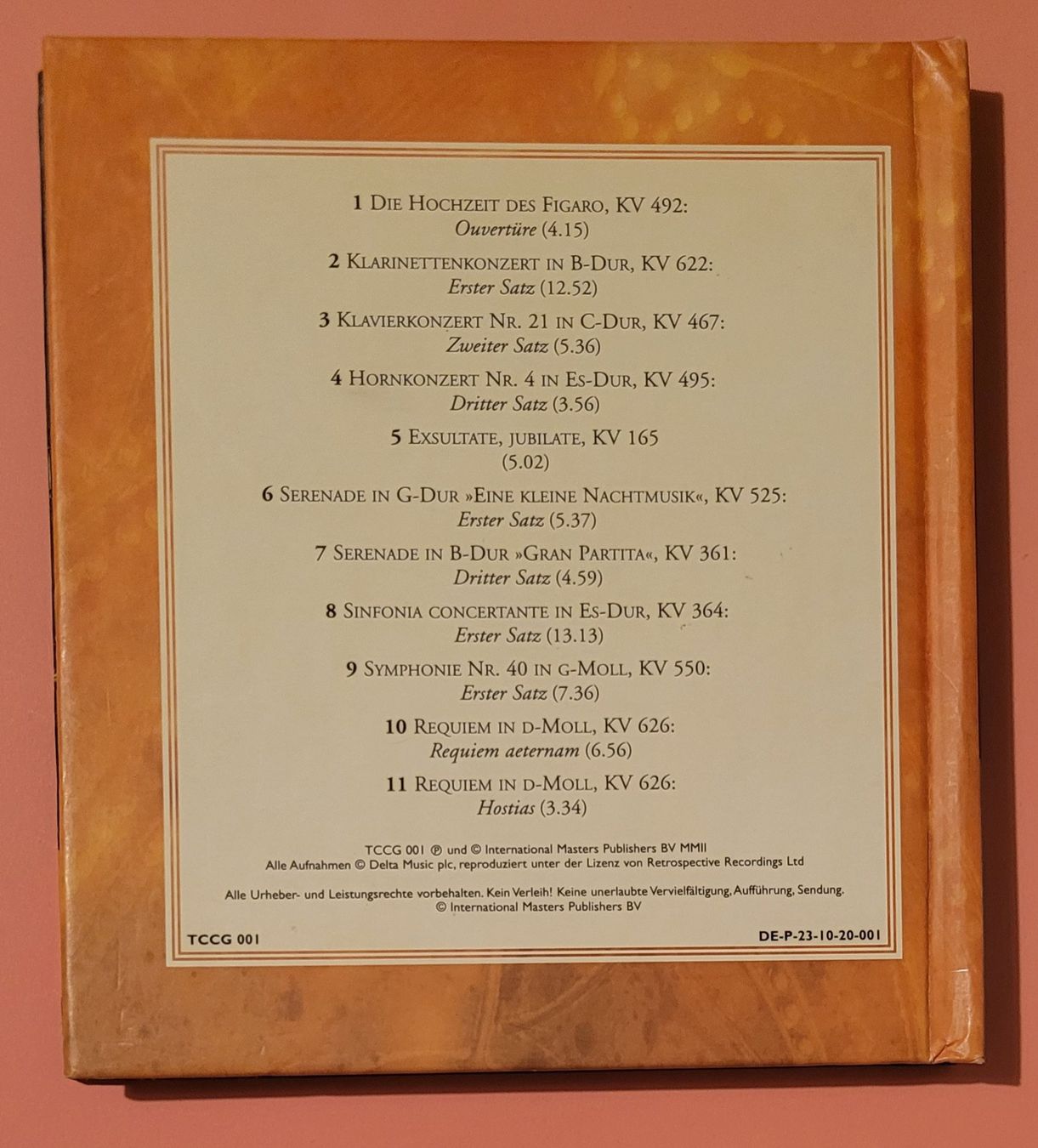 CDs: Wolfgang Amadeus Mozart – Neu (gemäss Beschreibung) aus Zürich von Avd 2