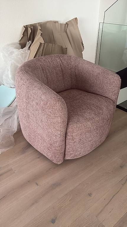 Poltrone: Sessel Alken, Stoff rosa, drehbar – Nuovo e nell'imballaggio originale da Pfaffhausen venduto da justinehubert