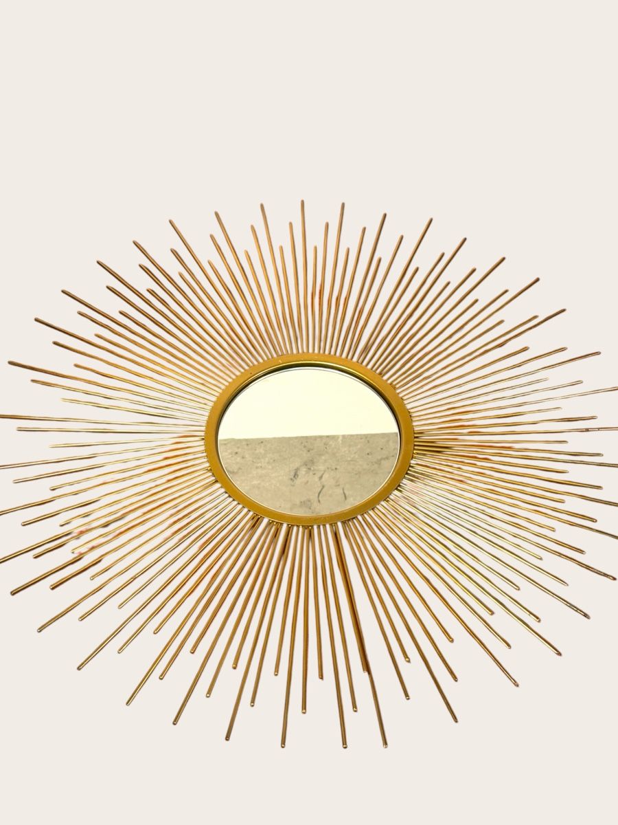 Specchi: Sunburst Mirror Gold Metal Frame – Usato da Lausanne venduto da artnouveau04