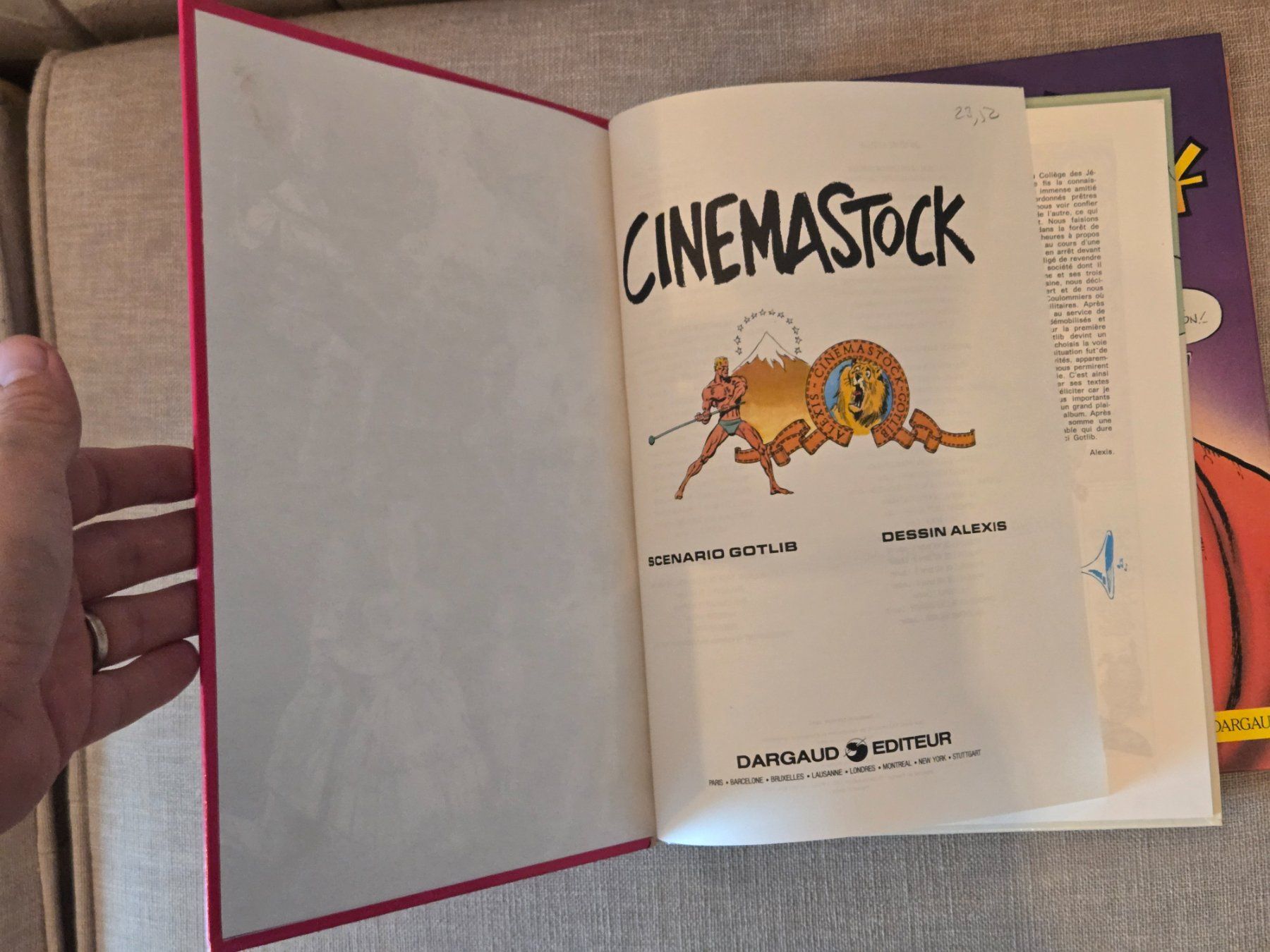 Fumetti: Gotlib - Cinémastock N°1 et2 - collection complète – Usato da Crémines venduto da Blakedrake 4