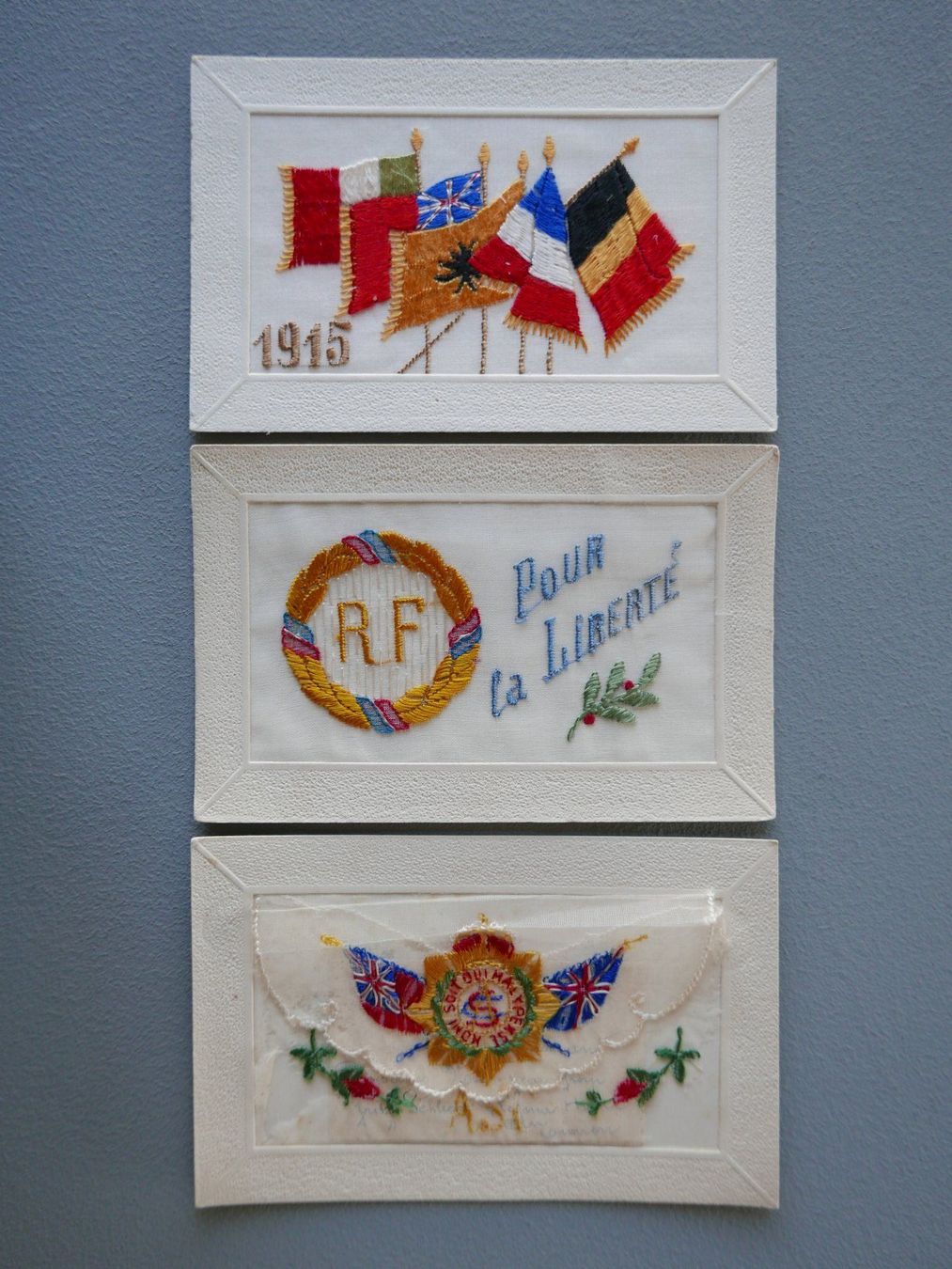 Cartoline postali: ALTE STICKEREI ANSICHTSKARTEN 1. WELTKRIEG GRUSSKARTEN – Usato da Balgach venduto da Zwischenraum