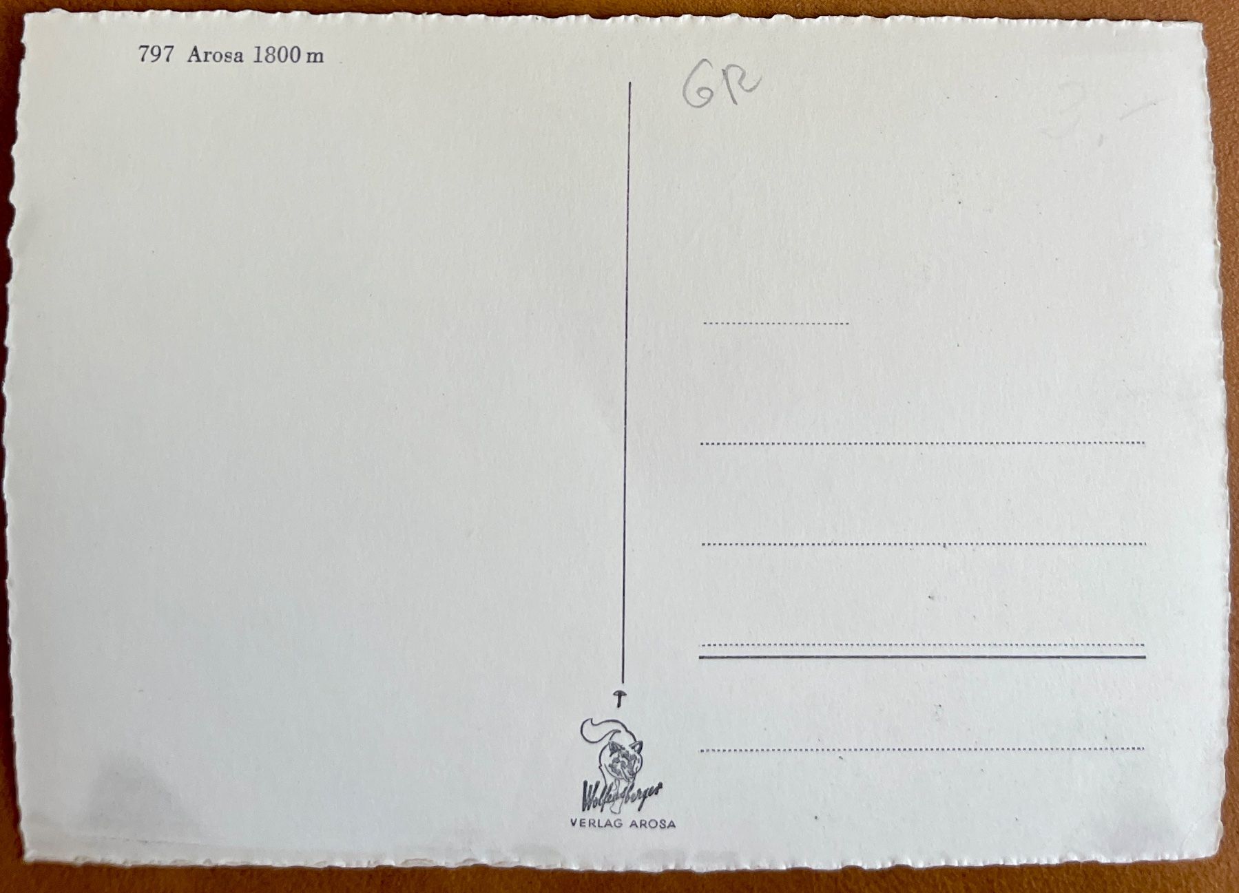 Cartoline postali: AK:  AROSA - Flugzeug – Usato da Lutry venduto da Ediego 1