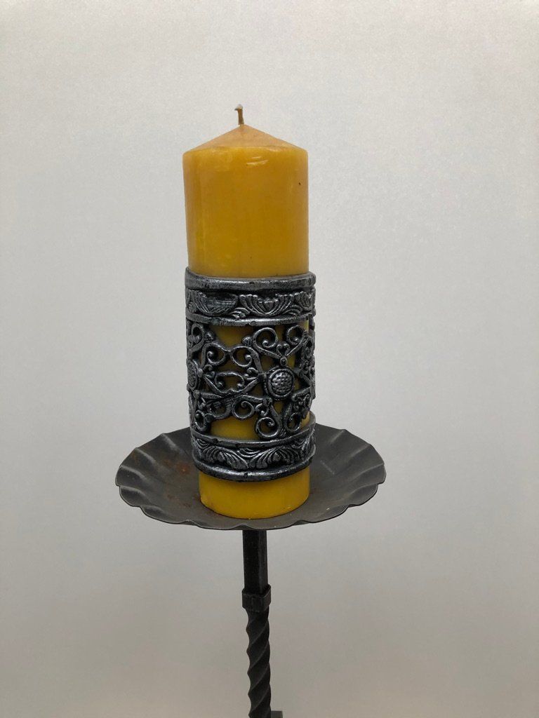 Bougeoirs: Kerzenständer mit Kerze – D'occasion à Meltingen par elino95 2