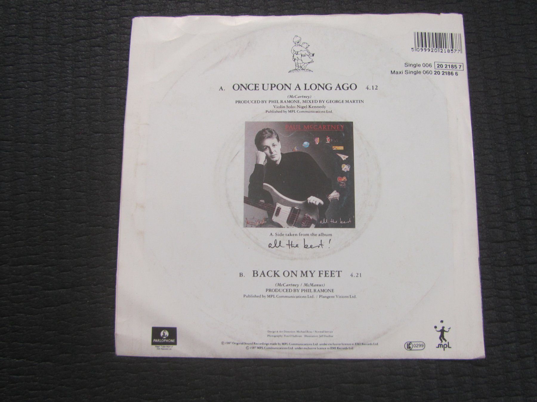 Dischi in vinile: Paul McCartney - Once Upon a Long Ago - Single          /cbl – Usato da Seengen venduto da mikelele 3
