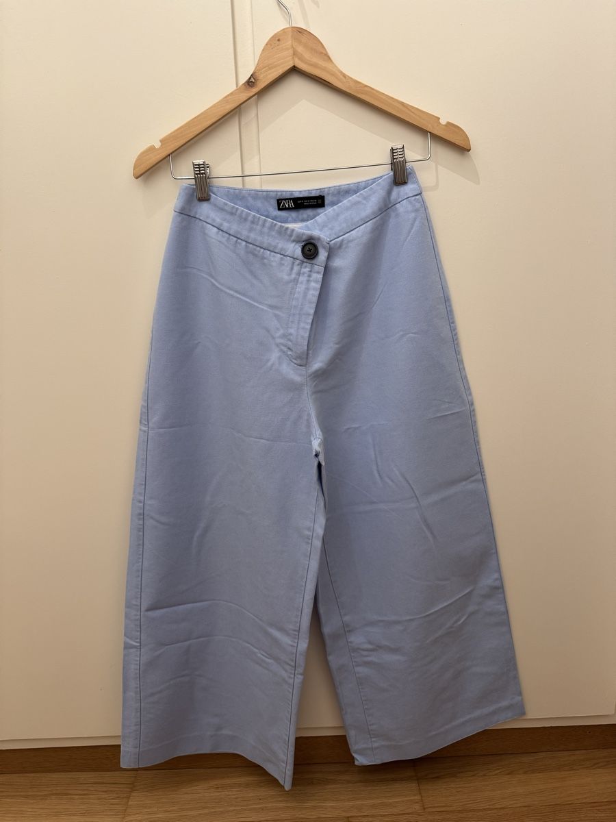 Zara Pantaloni: Zara Culottes Hose, hellblau, Gr. S – Usato da Zürich venduto da Flao_78376