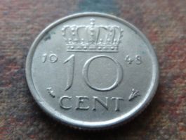 PAYS-BAS  Nederland  10  Cent  1948