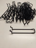 Lochwandhaken, Metall, Schwarz, 40 Stk, Top Zustand!