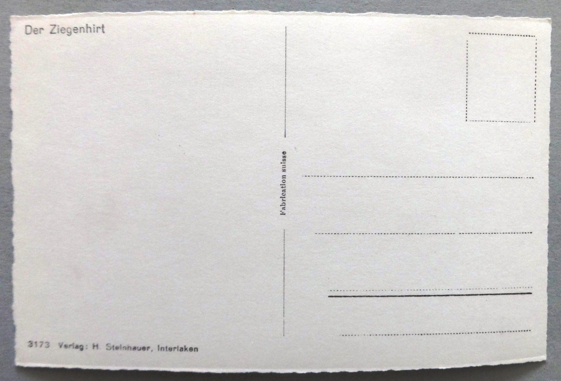 Cartes postales: Der Ziegenhirt – D'occasion à Fétigny par Billy2miny 1