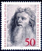 DEUTSCHE BUNDESPOST 1974 TODESTAG VON HANS HOLBEIN ** -DD500