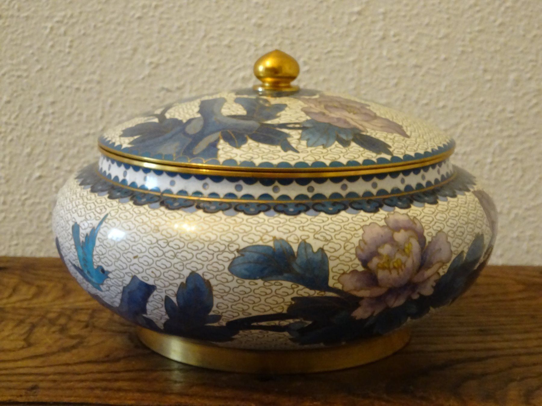 Vase & Récipients: Emaille Topf Vogel Pfingstrose / China – D'occasion à Esslingen par eintagammeer 2