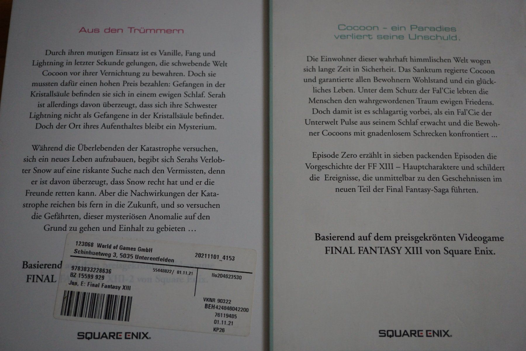 Libri: Final Fantasy XIII – Usato da Hochdorf venduto da Aguadulce 2