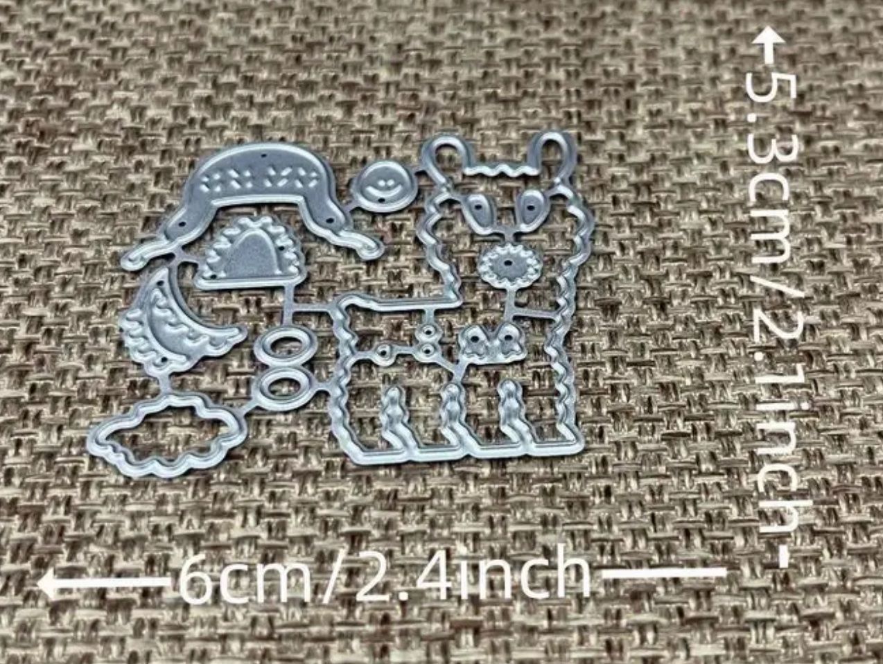 Schablonen: Kleines witziges Lama / Alpaka - Stanzschablone – Neu und originalverpackt aus Frenkendorf von jazzplatten 1