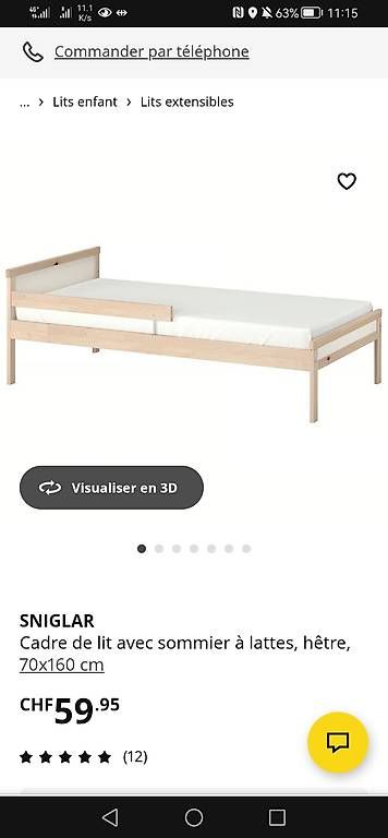 Letti: Lit enfant 70 x 160 – Usato da ORGES venduto da flo_cly8 2