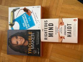 3 Sachbücher – Leah Remini, Jonathan Haidt & Jacob Tomsky