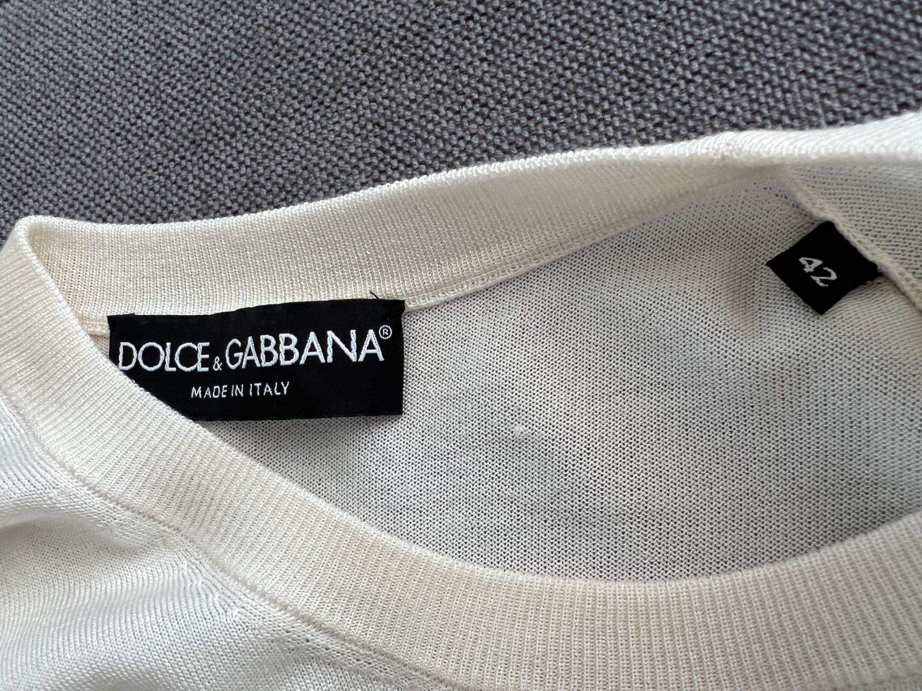 Dolce & Gabbana Maglioni & Felpe: Dolce & Gabbana Seidenpullover Lilien Gr. 36, IT 42 – Usato da Bergdietikon venduto da nonishop 5
