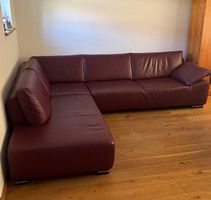 Ewald Schillig Ledersofa Bordeaux 