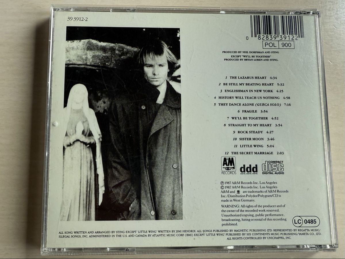 CD: Sting - Nothing Like the Sun CD – Usato da Oberried Brienz venduto da Chyara 1