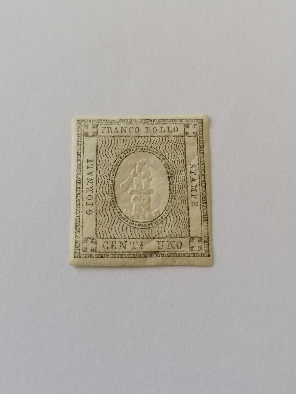 Tutti i francobolli: Alt Italien Sardinien 1861 Uno Cent – Usato da Happerswil venduto da tschergi